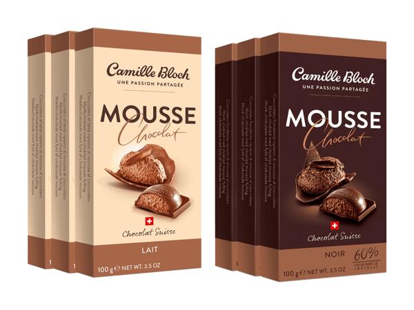 Mousse Chocolat Camille Bloch, pack de 3