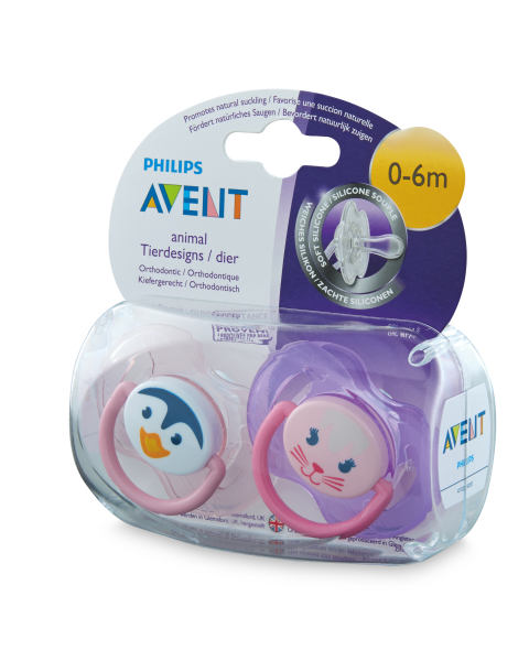 Avent Cat Soothers 0-6 Months
