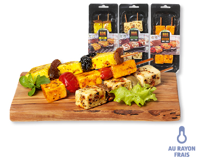 Brochettes de fromage à griller BBQ