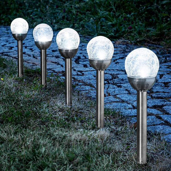 LED-Solar-Leuchten 5er