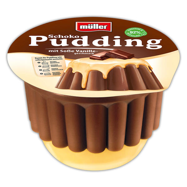 Pudding mit Soße