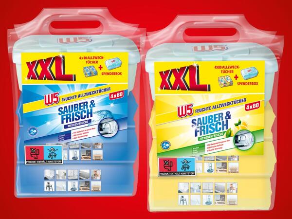 Feuchte Allzwecktücher mit Spenderbox