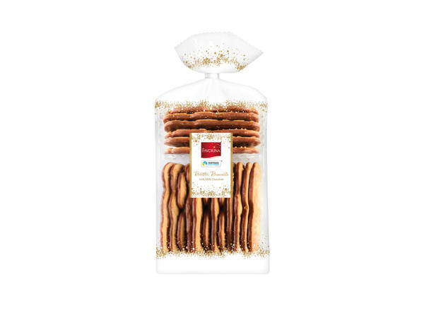 Butter Biscuits Coated with Dark Chocolate