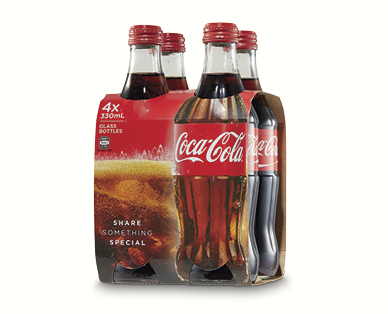 Coke or Coke Zero 4 x 330ml
