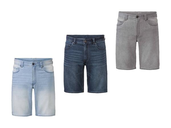Bermuda en denim et molleton