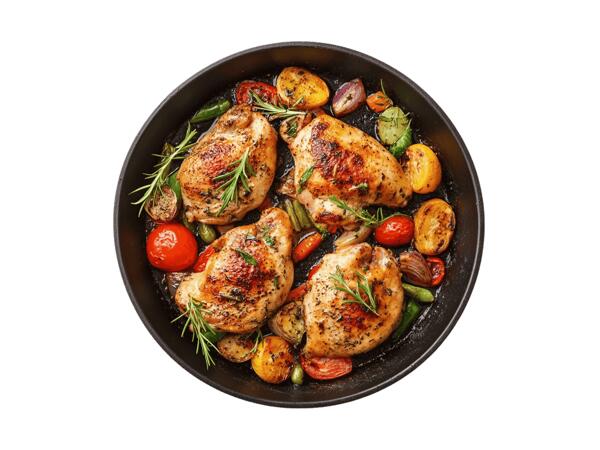 Frische Hendl Oberkeulenschnitzel