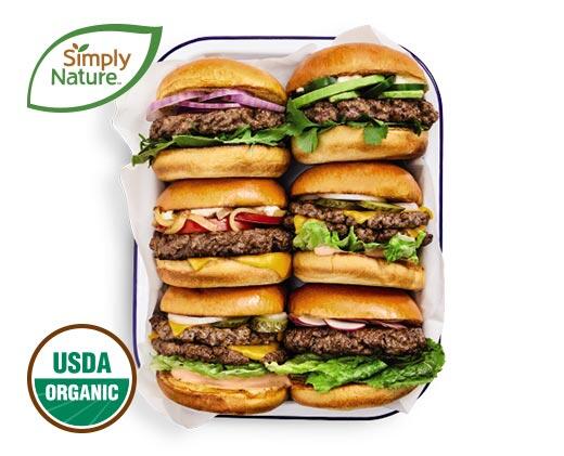 Simply Nature 
 Fresh Family Pack Organic Grass-Fed 85/15 Ground Beef
