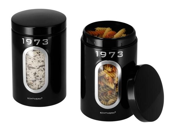 Silvercrest Black Storage Container Set - Set of 2