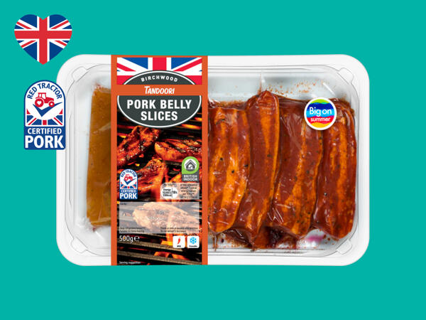 Birchwood Tandoori British Pork Belly Slices