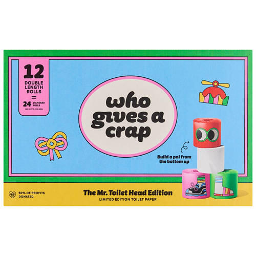 Mr Toilet Head Toilet Tissue 12 Pack