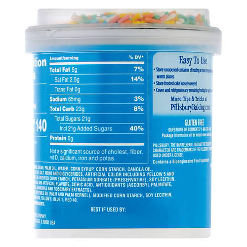 Funfetti Vanila Flavored Frosting, 15.6 oz