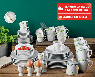 Starter kit di porcellana, 62 pezzi