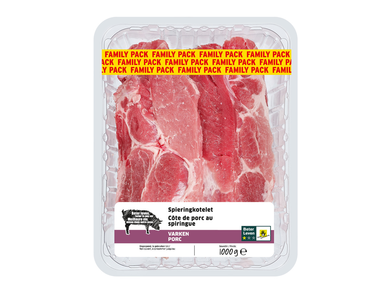 Côtes de porc au spiringue