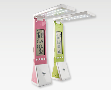 Lampe de table avec heure et lampe de poche BEST POINT(R)