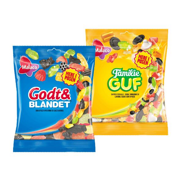 MALACO 	 				Godt & Blandet eller Familie guf