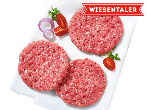 WIESENTALER Frische österreichische Kalbs- oder Ochsenburger