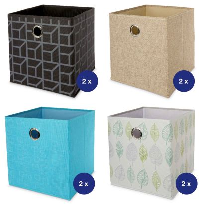Boîtes de rangement pour meuble de cloisonnement, 2 pcs