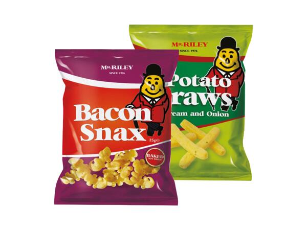 Potato Straws Sour Cream&Onion or Bacon Snax