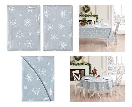Merry Moments Vinyl Tablecloth