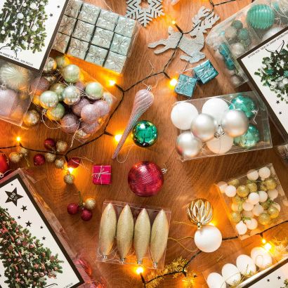 Décorations sapin de Noël incassables, 100 pièces
