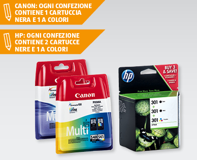 Cartucce per stampante CANON/HP