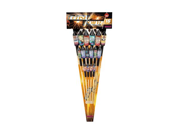 Assortiment de fusées "Flash Point", 16 pièces (seulement dans filiales sélectionnées)