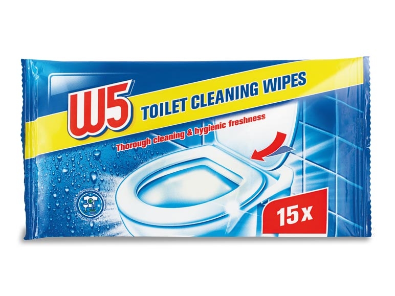Lingettes nettoyantes pour WC
