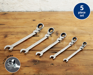 5 Piece Ratchet Wrench Set