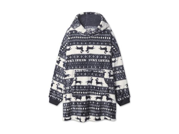 Damen/Herren Oversize Plüsch-Hoodie
