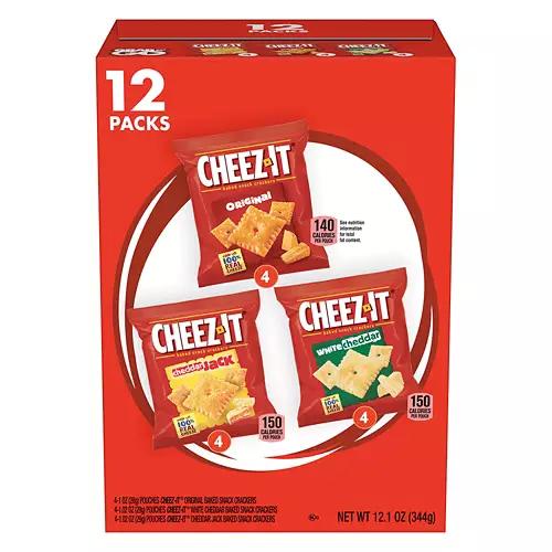 Variety Baked Crackers Portion Packs, 12 count