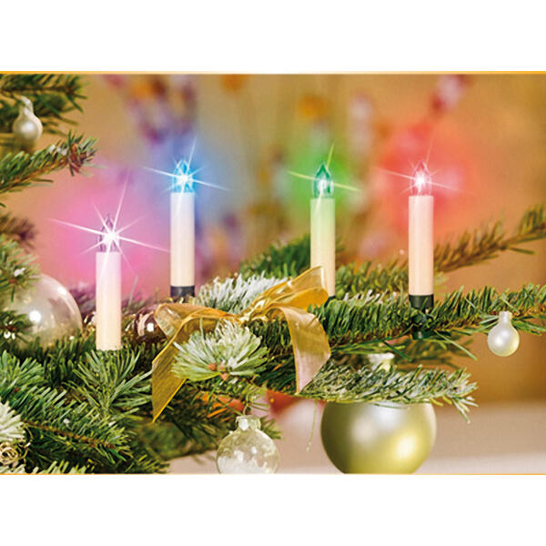 15 kabellose LED-Weihnachtskerzen