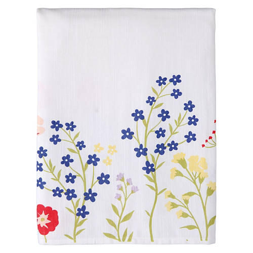 60" x 102" Cotton Tablecloth - Floral