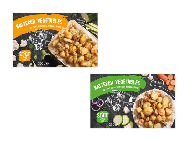 Mélange de légumes panés