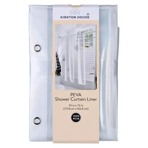 72" x 72" Shower Curtain Liner, Clear