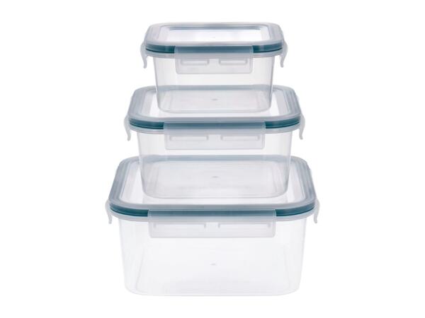 Silvercrest Square Food Storage Container Set - 3 Pieces