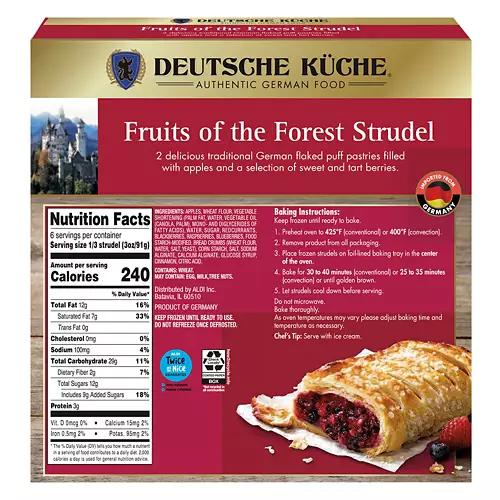 Frozen Fruits of the Forest Strudel, 19.2 oz