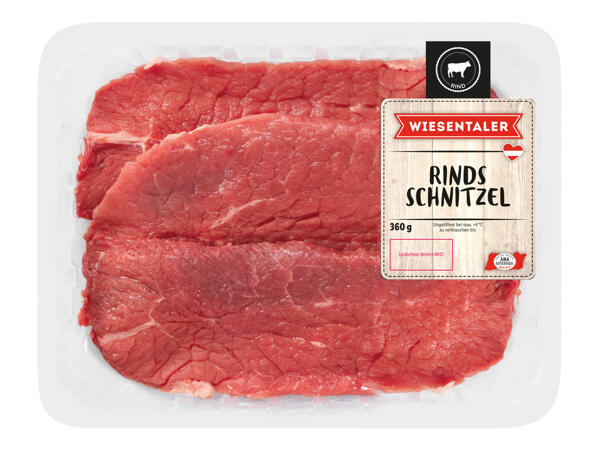 Frische Rindsschnitzel