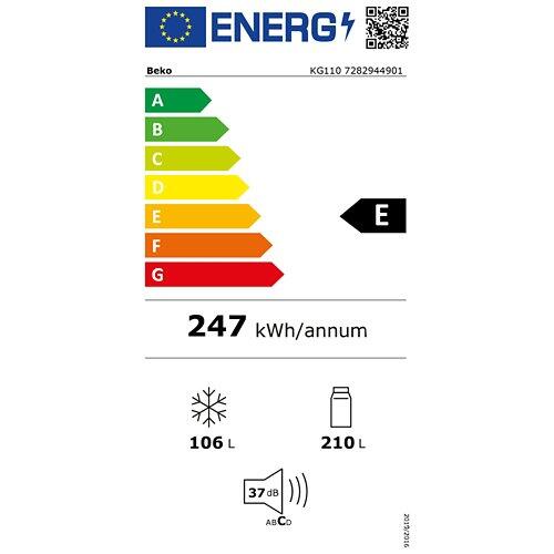 BEKO Réfrigérateur combiné KG110, 7282944901
