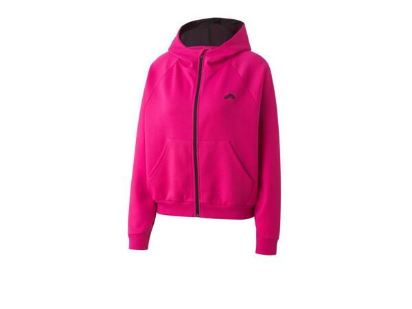 Ladies' zip through hoodie