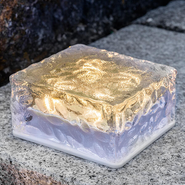 LED Solar-Glas-Leuchtstein