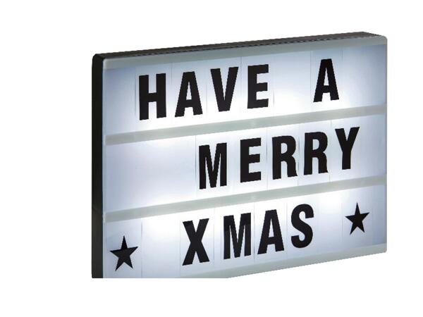 30x20cm Light Box with 84pc Replaceable Letters-Numbers