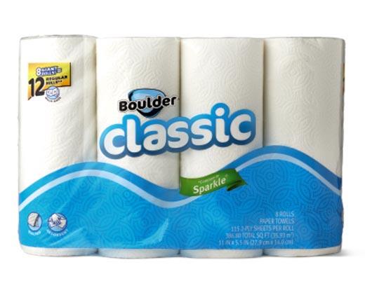 Boulder 
 8 Giant Roll Classic Paper Towels