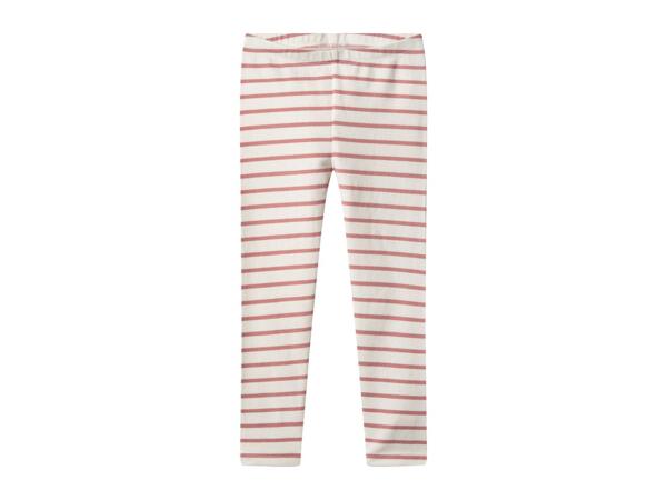 Lupilu Kids' Pink & Striped Thermal Leggings - Pack of 2