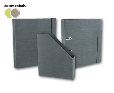 Classeur/Porte-revue aspect lin OFFICE
