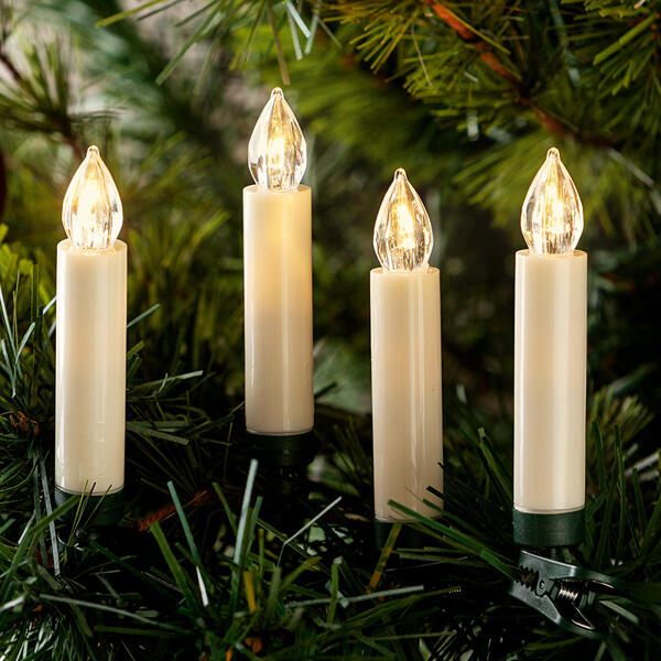 15 kabellose LED-Weihnachtskerzen