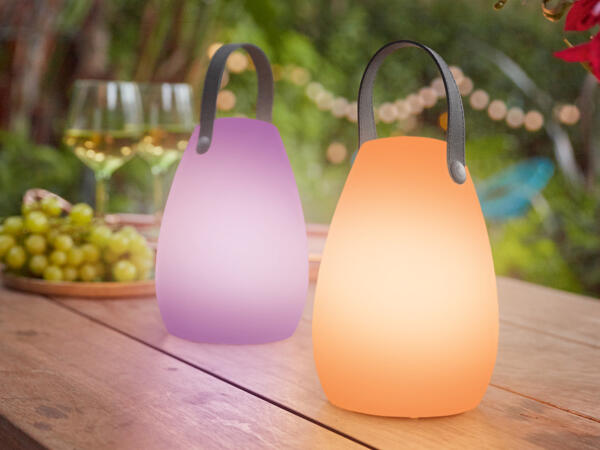 Lampe de table d'extérieur à batterie