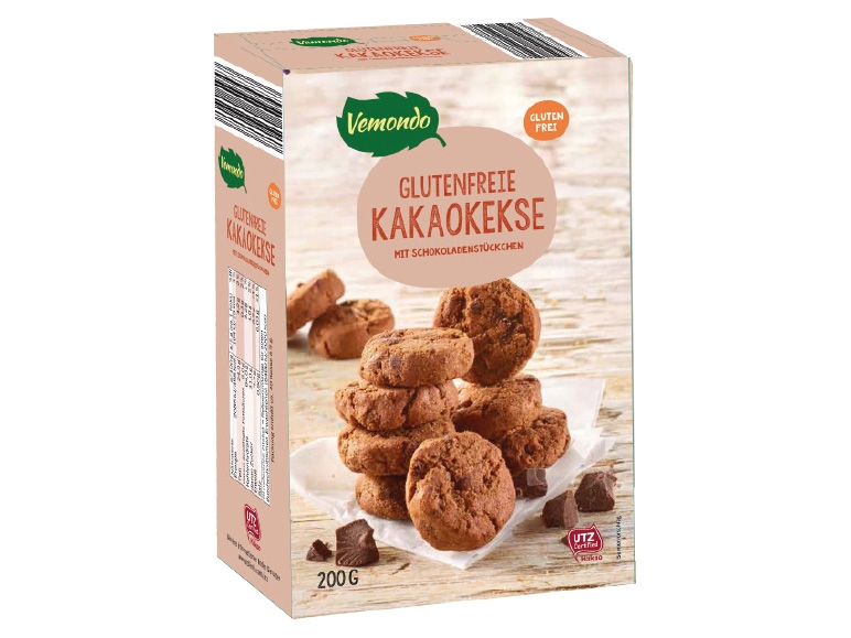 VEMONDO Glutenfreie Kakaokekse