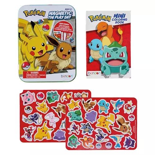 Kids Pokémon Mini Magnetic Tin Play Set