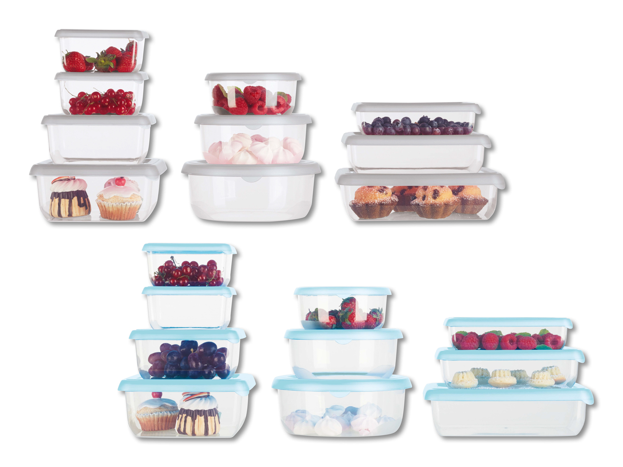 Set contenitori salvafreschezza, 10 pezzi