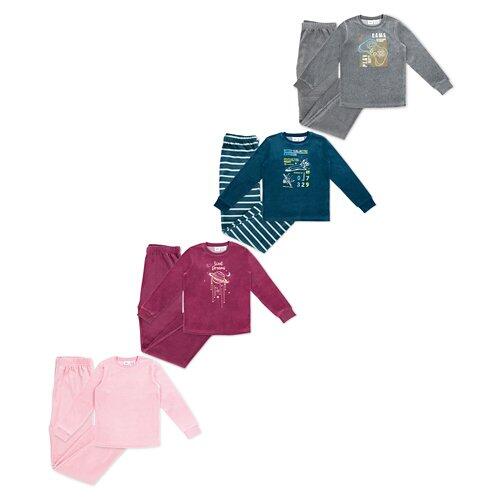 L&D Velours Kinder-Pyjama